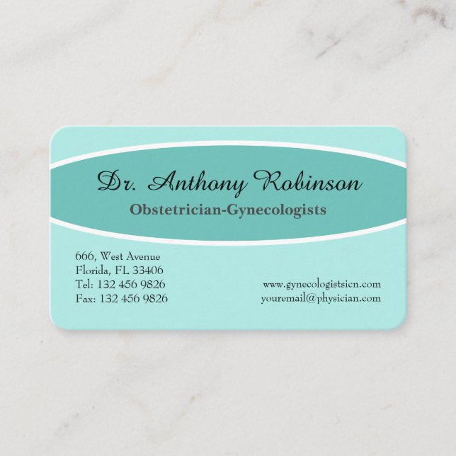 Obstetrician Appointment Business Card (Front)