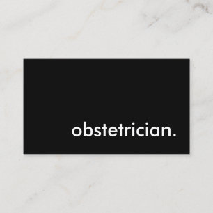 obstetrician. business card