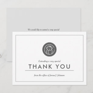 Obstetrician Themed   Minimalist Flat Thank You Card