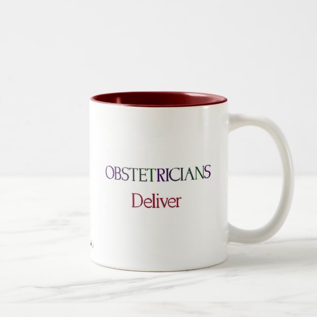 Obstetricians Deliver Two-Tone Coffee Mug (Right)