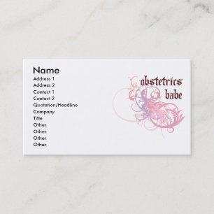 Obstetrics Babe Business Card