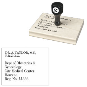 Obstetrics Gynaecology Doctor Personal Address Rubber Stamp