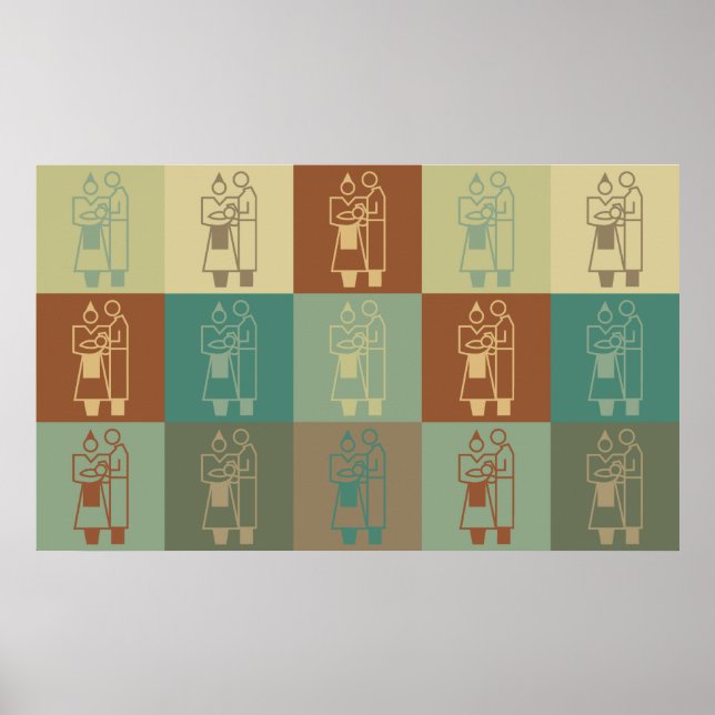 Obstetrics Pop Art Poster (Front)