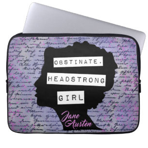 Obstinate Headstrong Girl Pride & Prejudice Laptop Sleeve