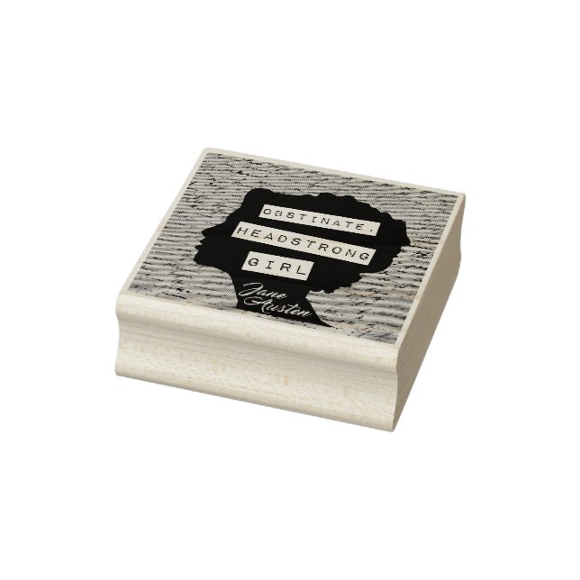 Obstinate Headstrong Girl Pride & Prejudice  Rubber Stamp (Stamp)