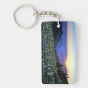 Obstruciton Point Sunset, Olympic NP, WA, USA Key Ring
