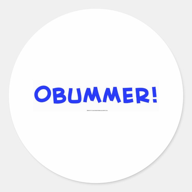 OBUMMER CLASSIC ROUND STICKER (Front)