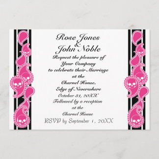 Obverse (Magenta) Wedding Invitation