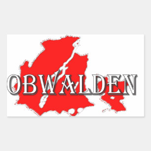 Obwalden Rectangular Sticker