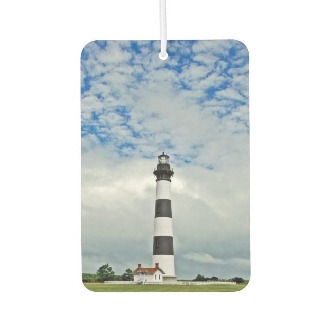 OBX Lighthouse Car Air Freshener (Front)