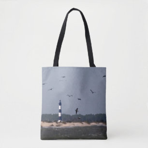 OBX Lighthouse Tote Bag