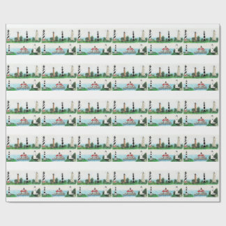 OBX LIGHTHOUSES WRAPPING PAPER