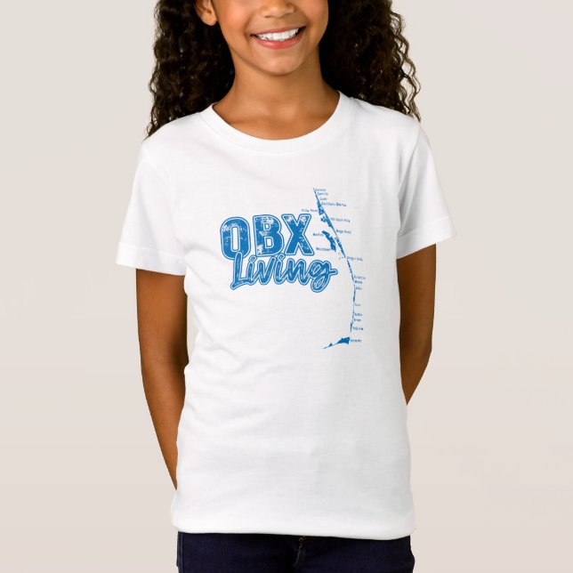 OBX Living in Blue T-Shirt (Front)