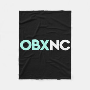 Obx Nc Outer Nks North Carolina Travel Vacation Be Fleece Blanket