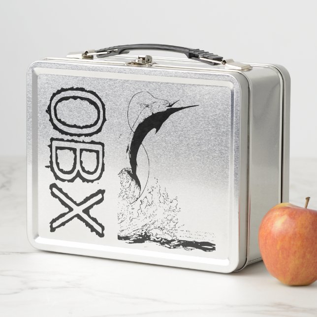 OBX Saltwater Sportfishing Metal Lunch Box (In Situ)