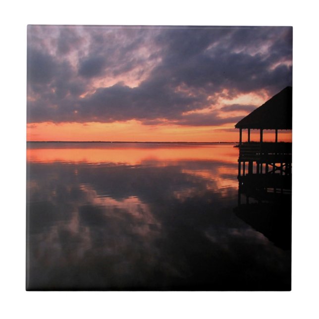 OBX Sunset Tile (Front)