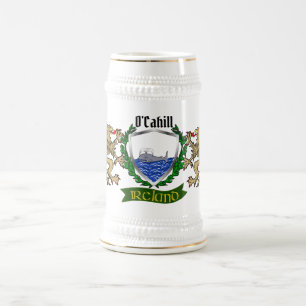 O'Cahill/Cahill Irish Shield Beer Stein