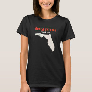 Ocala Estates Florida USA State America Travel Flo T-Shirt