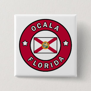 Ocala Florida 15 Cm Square Badge