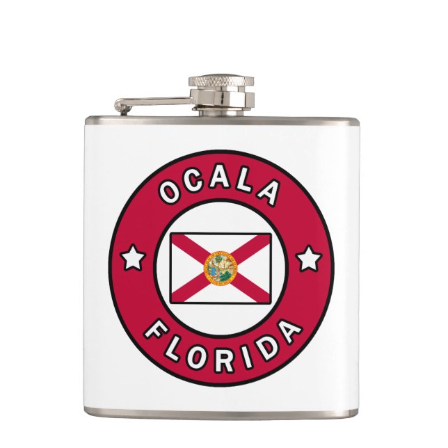 Ocala Florida Hip Flask (Front)