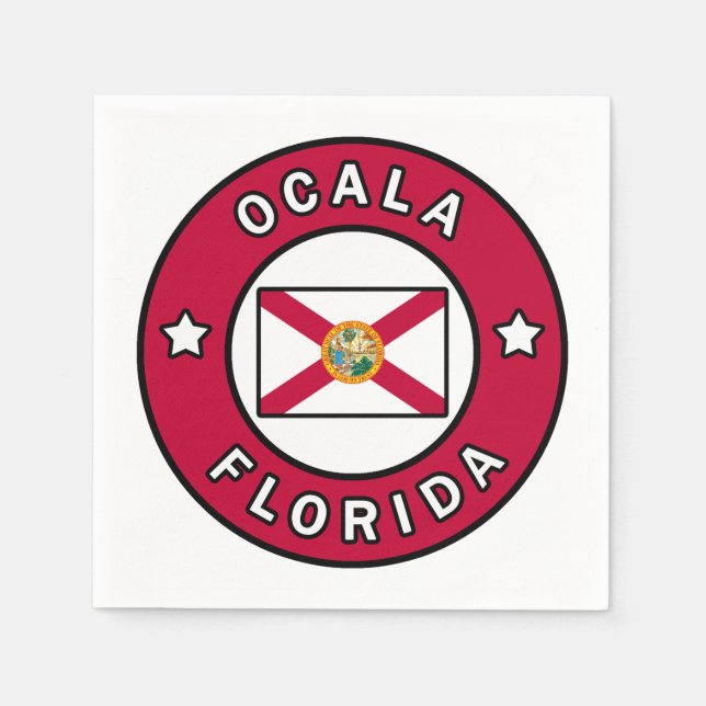Ocala Florida Napkin (Front)
