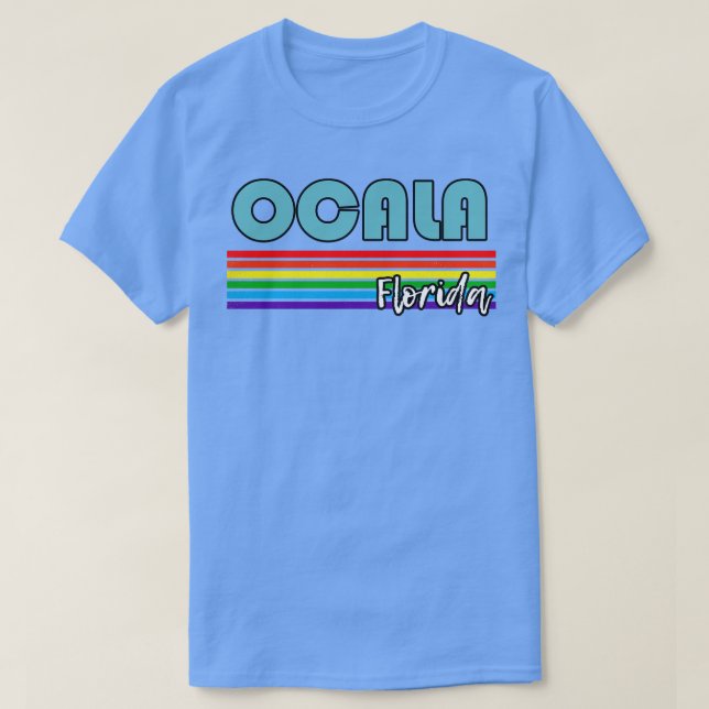 Ocala Florida Pride Ocala LGBT Gift LGBTQ Supporte T-Shirt (Design Front)