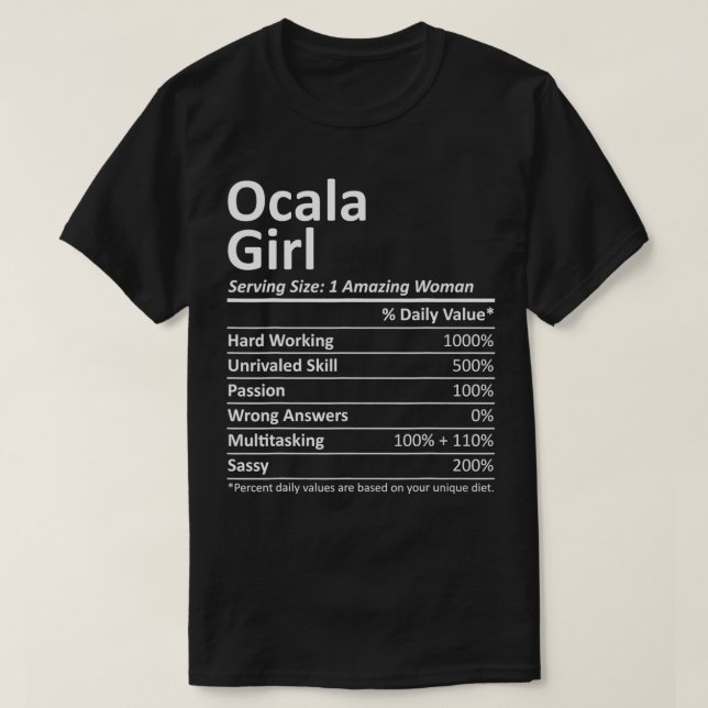 OCALA L FL FLORIDA Funny City Home Roots USA Gift  T-Shirt (Design Front)
