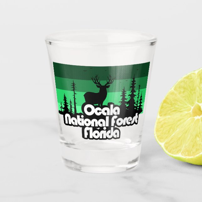 Ocala National Forest Florida Shot Glass (Front)