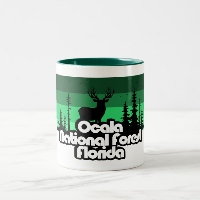 Ocala National Forest Florida Two-Tone Coffee Mug (Center)