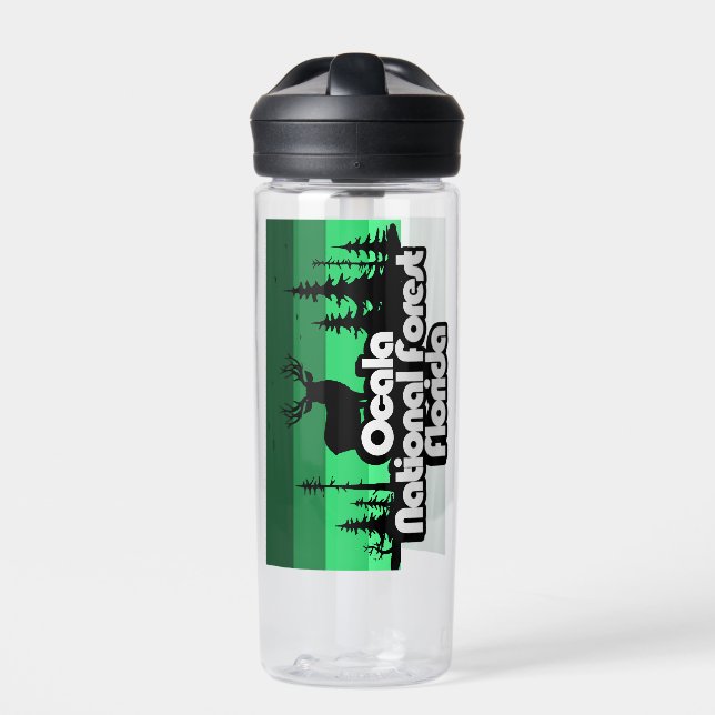 Ocala National Forest Florida Water Bottle (Front)