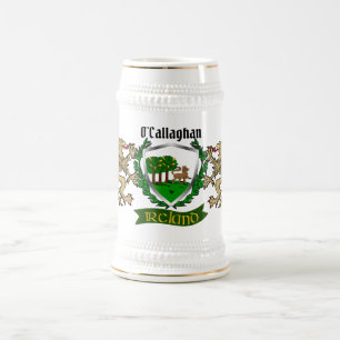 O'Callaghan/Callaghan  Irish Shield Beer Stein