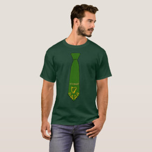O'Carroll Irish Necktie T-Shirt with Harp