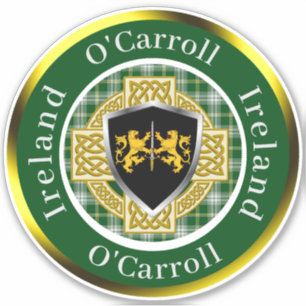 O'Carroll Irish Shield/Celtic Cross Personalised