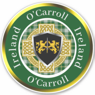 O'Carroll Irish Shield/Celtic Cross Personalized