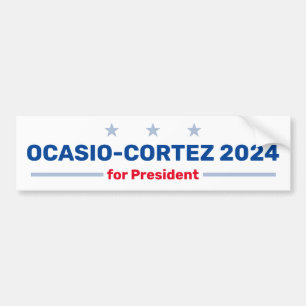 Ocasio-Cortez 2024 bumper sticker