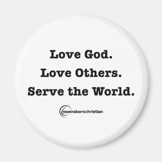 OCC Mission Magnet Round White