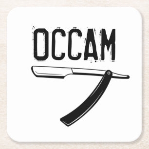 Occam’s Razor Square Paper Coaster