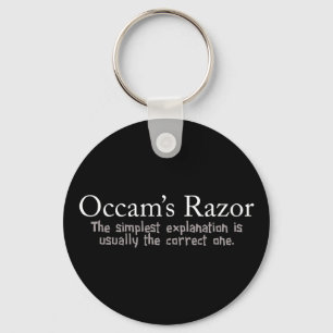 Occam's Razor Scientific Problem Solving Key Ring