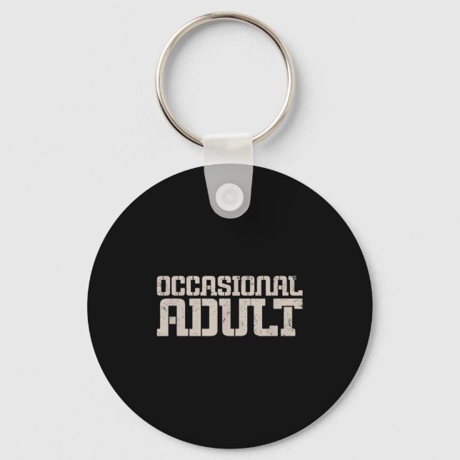 Occasional Adult  Key Ring (Front)