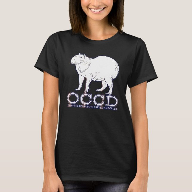 Occd   Love Capybara Cute Guinea Pig Pet Tee (Front)