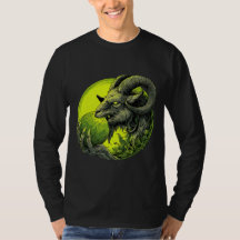 Occult Baphomet Green Orb Long Sleeve