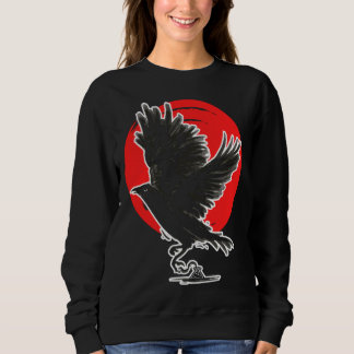 Occult Crow Gothic Baphomet Raven Emo Witchcraft Sweatshirt