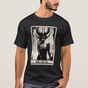 Occult Dark Art Horror The Devil Tarot Card T-Shirt