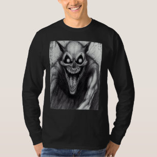 Occult Dark Horror Satanic Cat Demon Unholy Grunge T-Shirt