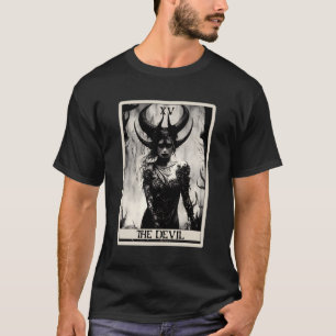 Occult Dark Horror The Devil Tarot Card T-Shirt