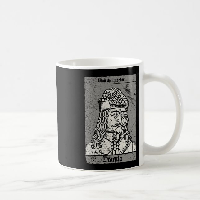 Occult Dracula - Vlad The Impaler Horror Vampire  Coffee Mug (Right)