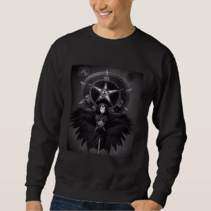 Occult Emo Raven Witchy Goth Aesthetic Grunge Dark Sweatshirt