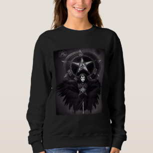 Occult Emo Raven Witchy Goth Aesthetic Grunge Dark Sweatshirt
