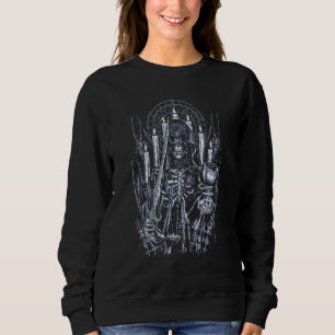 Occult Evil Dead Monk With Candles Sweatshirt