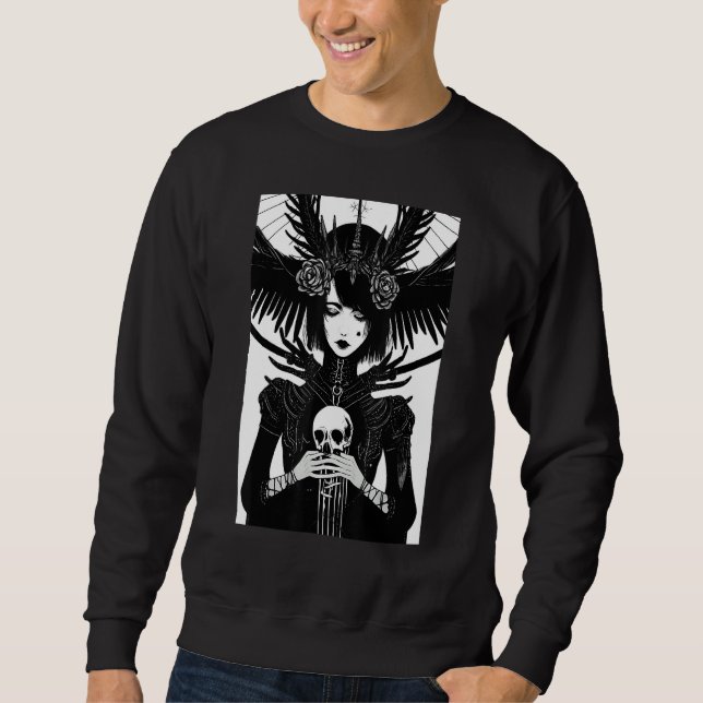 Occult Gothic Dark Satanic Unholy Witchcraft Grung Sweatshirt (Front)